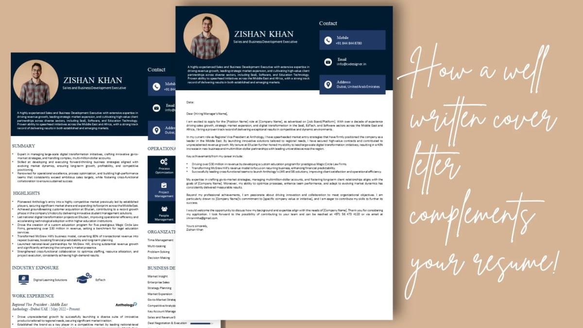 How a Well-Written Cover Letter Complements Your Resume for the UAE